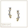 orecchini Intrecci fili fiori oro 18kt